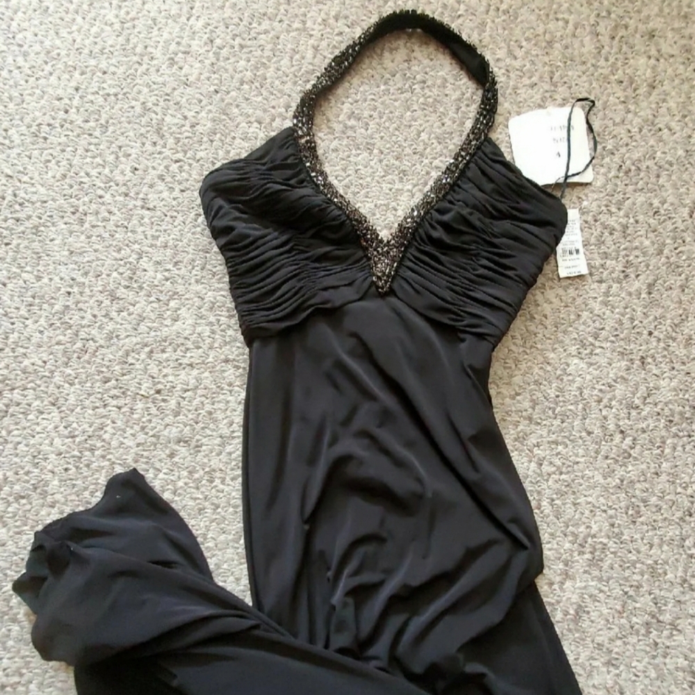 NWT Beyond halter evening maxi dress